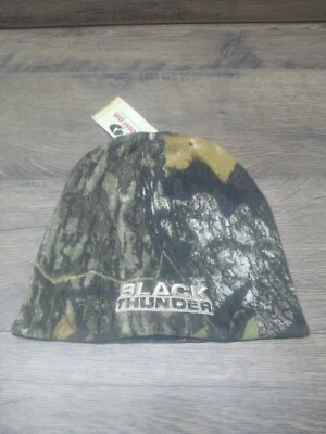 Mossy Oak Camo Outdoor Cap With Black Thunder Logo - Image 1 of 4