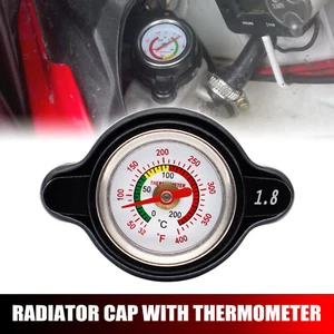 Temperature Gauge Radiator Cap For Honda Kawasaki Yamaha Suzuki ATV Motorcycle - Picture 1 of 6