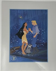 Pocohontas 1995 Vintage Lithograph picture Disney Store exclusive John Smith New - Picture 1 of 2
