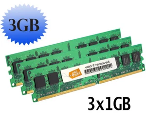 3GB 3x1GB DDR2 PC2-4200 RAM Memory Dell Dimension 9100 - Picture 1 of 1