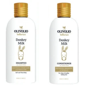 Olivolio Bio Eselsmilch Haarpflege Set Shampoo Haar Spülung Conditioner Haarkur - Bild 1 von 1