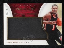2013-14 Panini Immaculate Standard Materials Patch 2/75 Chris Bosh #85 HOF