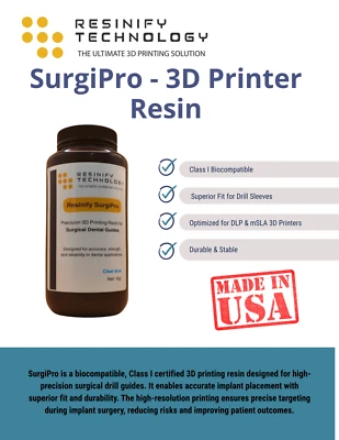 Surgical Drill Guide Resin - ISO Certified | 85MPa Strength | Dental Implants - Image 1 of 3