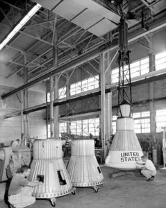 Mercury Spacecraft Boilerplate made at Langley Mercury Program 8X12 PHOTOGRAPH - Picture 1 of 1