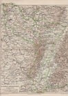 Elsass-Lothringen 1903 - Alte historische Landkarte Karte Antique Map