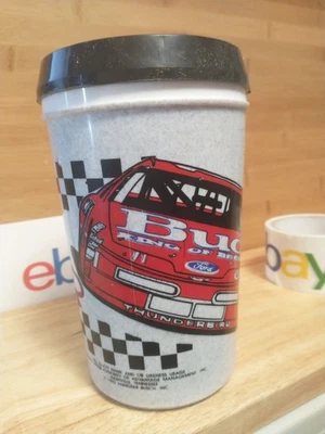 Vintage Bill Elliott 1993 Budweiser Super Thermo Cup Insulated Mug 22 oz. used - Image 1 of 4