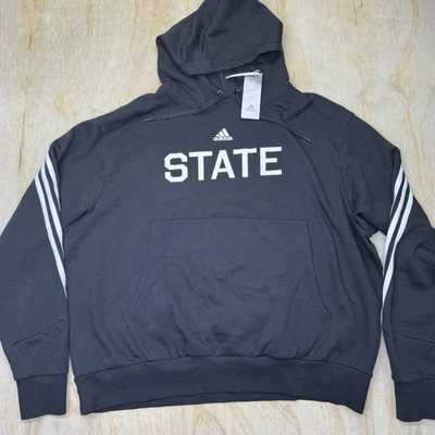 NEW Mike Leach Mississippi State Bulldogs adidas Fashion Pullover Hoodie 2XL - Image 1 of 4