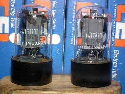 Платиновая подобранная пара 6J5GT CEI NOS новая в коробке сделано в Японии (6J5G 6J5GT) - Изображение 1 из 4