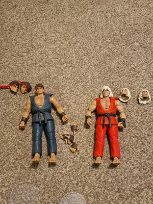 Jada Toys Street Fighter Evil Ryu + Violent Ken Action Figures Exclusive - Image 1 of 2