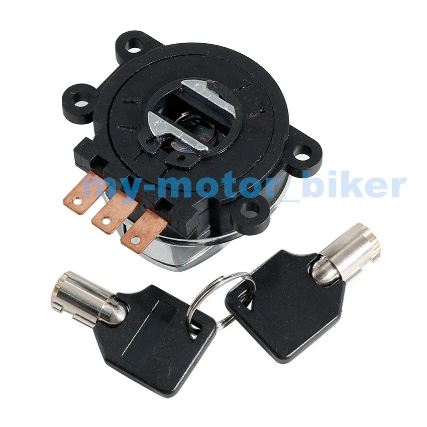 Kit de interruptor de llave de encendido cromado para Harley-Davidson ROCKER FXCW 2008-09 71419-03 Foto 1 de 4