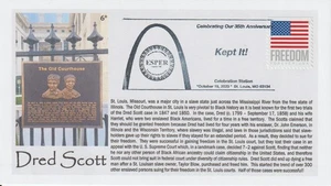 6° Cachets Dred Scott Decisión ESPER 35 Aniversario Cancelación San Luis - Imagen 1 de 1