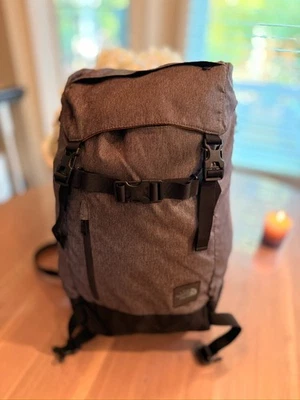 The North Face Roll Top Backpack T196/T596 Orange Lined Urban Daypack Vintage - Image 1 of 4