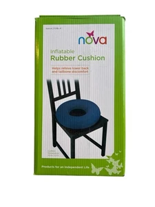 NOVA Inflatable Rubber Seat Cushion To Help Relieve Lower Back /Tailbone Pain - Picture 1 of 2