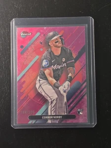 2025 Topps Finest Connor Norby Rare Magenta Refractor /200 RC #207 Marlins - Bild 1 von 3