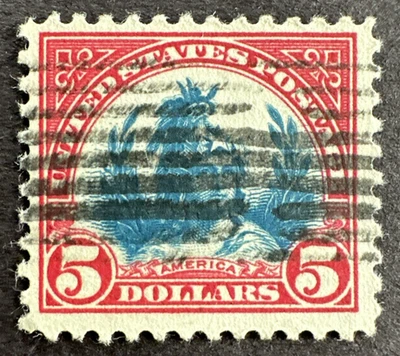 US 1923 Sc# 573 Used Stamp Head of Freedom Statue - Image 1 of 2