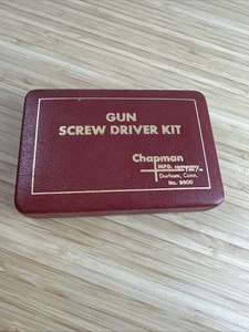 Chapman Gun Screwdriver Kit No. 9600 18 Piece Tool Set Vintage - Picture 1 of 2