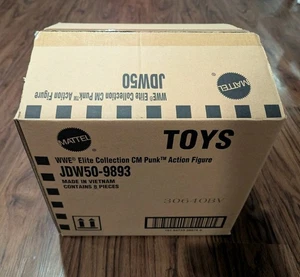 WWE CM Punk Elite Returns Figure Mattel Creations SOLO SCATOLA DI SPEDIZIONE WWF WCW AEW - Foto 1 di 5