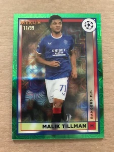 MALIK TILLMAN #150 - 2022-23 Topps Merlin UEFA Soccer - GREEN MJO REFRACTOR /99 - Bild 1 von 2