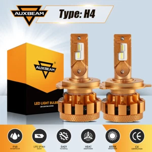 AUXBEAM H4 LED Headlight Hi/Lo Bulb 70W 7000lm Canbus Super Bright Lights F-16 P - Picture 1 of 12