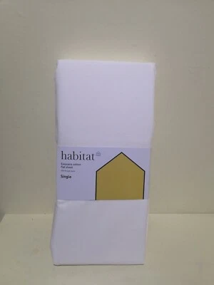 Hoja plana Habitat Easy Care - blanca única 260x180 cm 200 hilo Foto 1 de 4