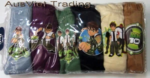 New BNIP Ben 10 Ben Ten boys kids Undies Briefs jocks 6 pack cotton underwear - Picture 1 of 1