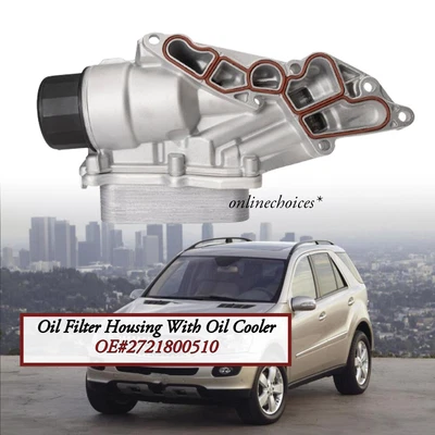 Oil Cooler Filter Housing For Mercedes Benz W203 C230 X164 GL550 W164 ML350 W463 - Image 1 of 4