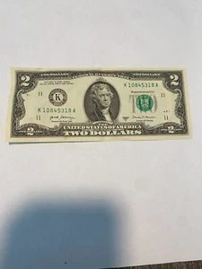 2 Dollar Schein 2013 - K Serie - Bild 1 von 2