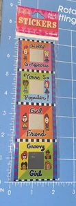 2 Grrrls Girls Power Scrapbook Stickers Mirror Groovy Girls, Hello Gorgeous NIP - Picture 1 of 2