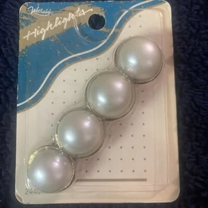 Vtg Hair Barrette Wilhold Highlights Goldtone Pearl NEW IN PACKAGE - Imagen 1 de 7
