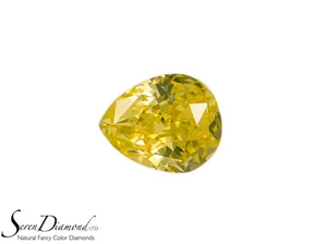 Diamond Natural Color Fancy Intense Yellow 0.22 ct carat Loose GIA certificate - Picture 1 of 5