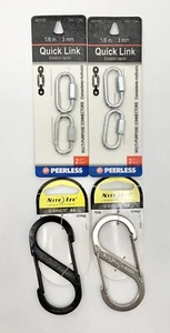 Lot of 4 (2) S-Binder (2) Quick Link - Organized Key Ring Set - Picture 1 of 2