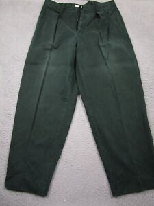 J Crew  Pants Mens 38x30 Green Pockets Pleated Straight