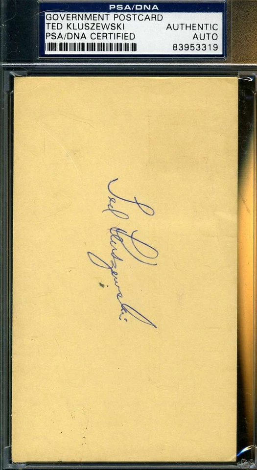 Ted Kluszewski Signed Psa/dna 1961 Gpc Authentic Autograph - Image 1 of 1