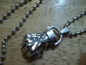 Collar de cadena de acero inoxidable FIST AWARENESS - Imagen 1 de 2