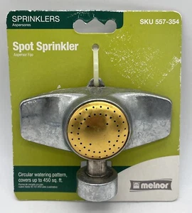 NEW MELNOR Metal Spot Sprinkler - Circular Watering Pattern up to 450 Ft *Gold - Picture 1 of 2