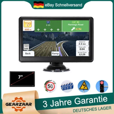 7 Zoll LKW PKW GPS Navigationsgerät Navi Lebenslange Kartenaktualisierung 8GB EU - Bild 1 von 4