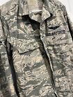 Us Air Force Military Combat Camo Green Shirt W Patches Sz 44 Xl  Deal 