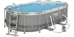 Bestway Stahlrahmenpool-Set Steel 427cmx250cmx100cm Pool Schwimmbecken Swimming