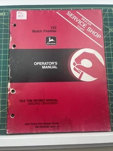 John Deere 722 Mulch Finisher Owner's Operator's Manual. - Picture 1 of 4