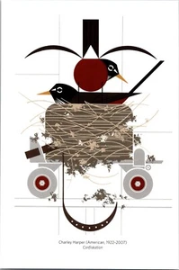 Charley Harper Confiskation Calendar Page Art Print 5.5" X 8.25" - Picture 1 of 2