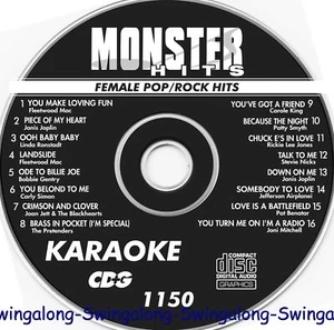 FEMALE POP/ROCK HITS Karaoke CD+G MONSTER HITS VOL-1150 NEW In White Sleeve - Picture 1 of 1
