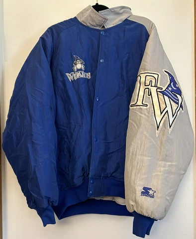 Fort Wayne Wizards Men’s XL Starter Jacket Button Up Vintage MILB Tincaps Cover