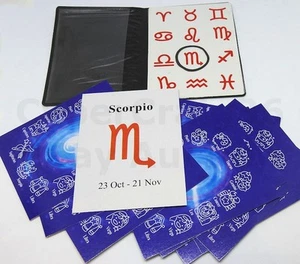 ZODIAC WALLET STAR SIGN PREDICTION CARDS PREDICT TEST MENTAL MAGIC TRICK NEW WOW - Picture 1 of 4