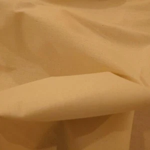 100% Pure Cotton Lining Calico NATURAL Beige Fabric Extra Wide 83" (210cm) 6 mtr - Picture 1 of 6