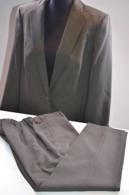 Pantalón Akris Para Mujer Talla 14 Top Lana Carrera Corte Moderno Talla 8 Pantalones Suiza Foto 1 de 4