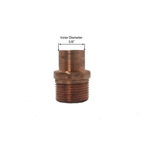 Libra Supply 1/2 x 3/4 inch Wrought Copper Reducing Male Adapter, CxMIP, 10pcs  - Bild 1 von 4