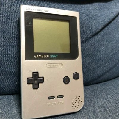 NINTENDO GAME BOY LIGHT Silver color  Japan Console Only No Box Video Game  - Image 1 of 2