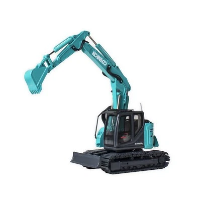 Kobelco SK140SRLC-7 2-Piece Boom Excavator - Green - Conrad 1:50 Scale Model New - Image 1 of 4