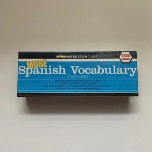 More Spanish Vocabulary Study Cards - 1,000 Cards SPARKNOTES 2006 NEW SEALED - Imagen 1 de 5