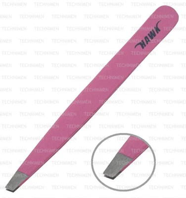 HAWK GESICHTSAUGENBRAUE HAARENTFERNER ZANGE PINZETTE ZANGE ROSA SCHRÄGE SPITZE PINZETTE